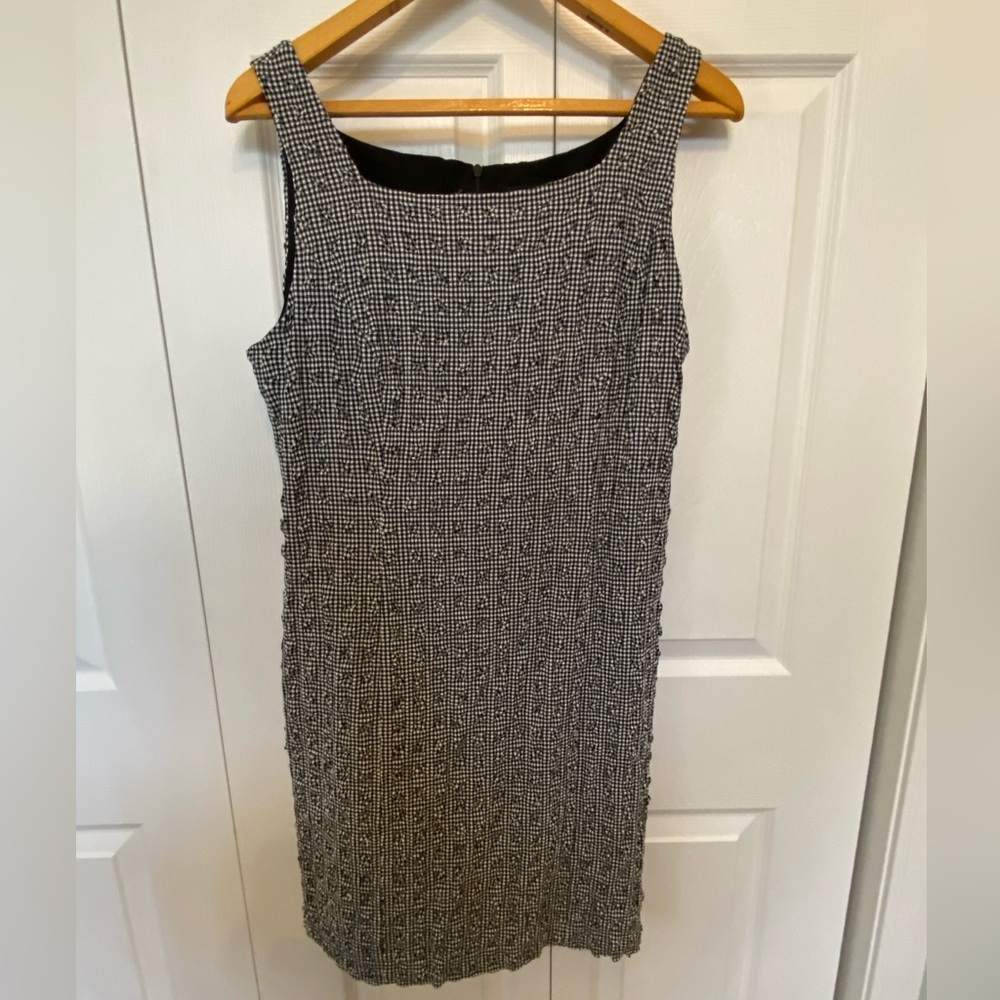 Elegant Black and White Women's Mini Dress